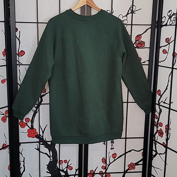 Lovers + Friends Hunter Green Oversized Long sleeve Sweater Dress. Nwt - Picture 4 of 10